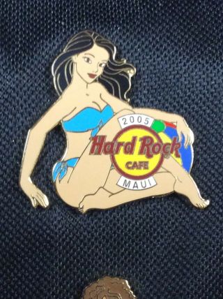 Hard Rock Cafe 2005 Maui Hawaii Bikini Girl Pin