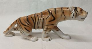 Czechoslovakia Royal Dux Czech Porcelain Large Siberian Tiger Figurine 312/0 77