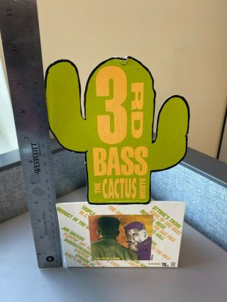3rd Bass The Cactus Rare Promo Poster Ad Stand Up 1990