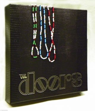 Set Of 3: 21 " Jim Morrison Style Bead Necklace Green,  Red,  & Turquoise