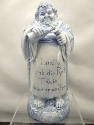 Schafer Vater German Porcelain Figural Bottle Monk