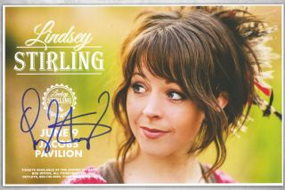 Lindsey Stirling Autographed Concert Poster Crystalize,  Violinist