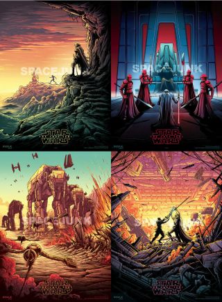 Star Wars The Last Jedi Imax Posters (set Of 4)