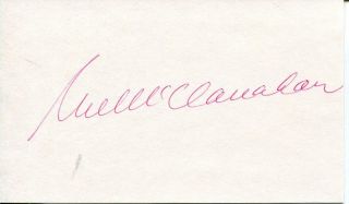 Rue Mcclanahan Signed Card Autograph Actress The Golden Girls & Maude