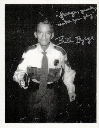 Bill Byrge Hand Signed 8.  5x11 Photograph Bobby Ernest P.  Worrell Goes To Jail
