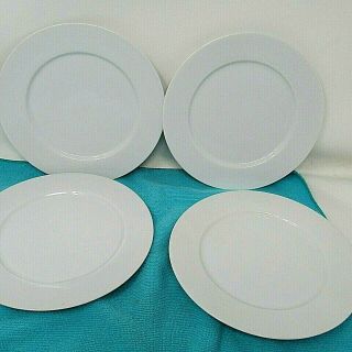 4 Block Spal Portugal Lisban White Salad Plates 9 3/4 "