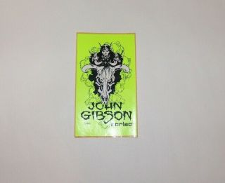 ZORLAC vinyl sticker,  1985,  from PUSHEAD himself JOHN GIBSON 2