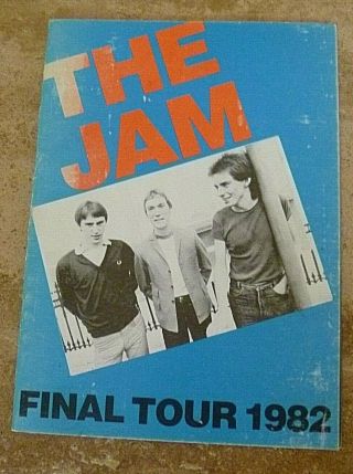 The Jam Rare Unofficial Final Tour Booklet.