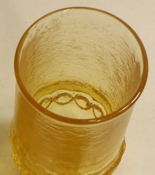 Vintage Fostoria SORRENTO Yellow 10oz Iced Tea Water TUMBLERS/GLASSES Set of 4 4