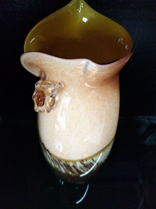 Murano Large Handblown Owl Vase 4