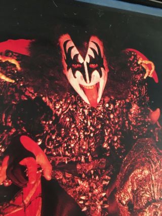 Kiss Gene Simmons Australia Poster Vintage 2