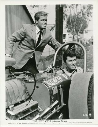 James Darren Doug Mcclure Candid Hot Rod Car Vintage 1964 The Lively Set Photo