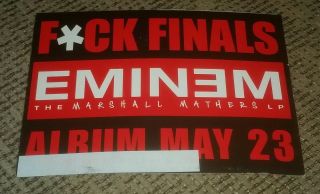 Eminem Marshall Mathers Lp Cd Album Advance Pre - Hype Radio Promo Postcard 2000