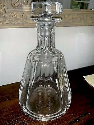 Baccarat Crystal Whisky Spirit Decanter W/stopper Gorgeous