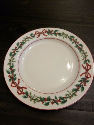 William Roberts Fine China Holiday Garland Salad/dessert Plates (8)