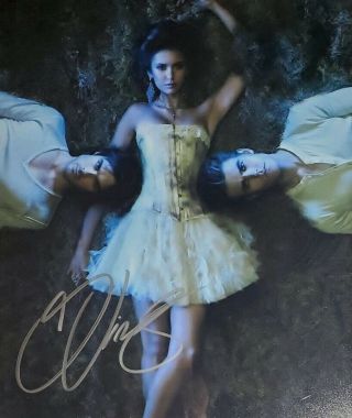 Nina Dobrev Hand Signed 8x10 Photo W/holo Vampire Diaries