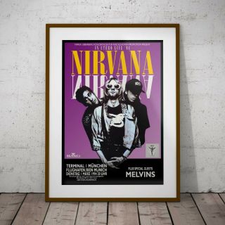 Nirvana Their Last Concert Poster Three Print Options Or Two Framed Prints