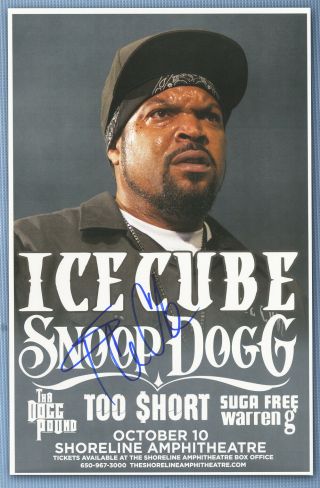 Ice Cube Signed Autographed Concert Poster 2014 Nwa
