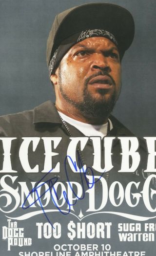Ice Cube signed autographed concert poster 2014 NWA 3