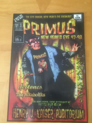 Primus Poster Fan Art Collectible 6th Annual Years Eve Tour Les Claypool