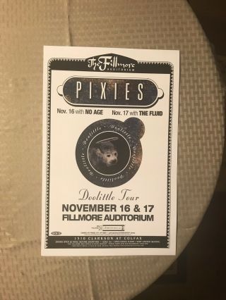 Pixies Band Doolittle Tour Concert Promo Poster Rare