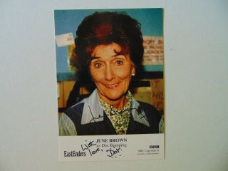 " Eastenders " June Brown Hand Signed 4x6 Color Photo Todd Mueller