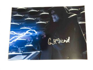 Ian Mcdiarmid Emperor Palpatine Star Wars Sw Signed Autograph 6x8 Photo