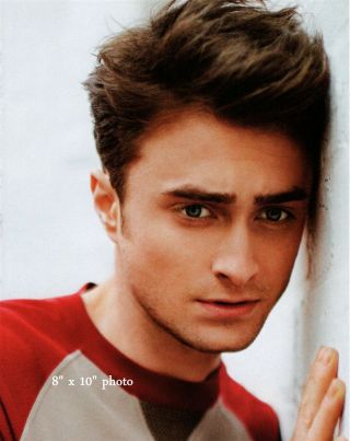 Daniel Radcliffe Cute Face Against Wall Celebrity Photo L173