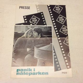 " The Panic In Needle Park " Al Pacino Winn 1971 Danish Movie Press Release Kit