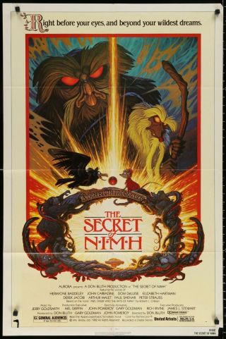 The Secret Of Nimh (1982) - Movie Poster - Animation Don Bluth
