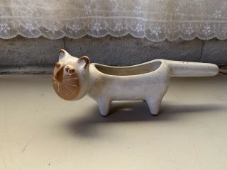 Vintage Mcm David Stewart Lion’s Valley Pottery Cat Planter