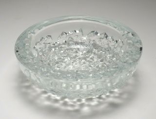 Vintage A,  Verlys France " Cracked Ice " Glass Bowl