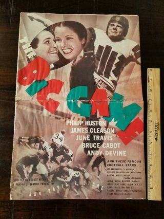 1936 Football Movie The Big Game Promotional Movie Theater Publication