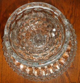 Fostoria American Pattern Cake Plate With Rum Well Elegant Depression Glass 2