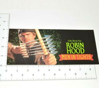 Robin Hood Men In Tights Collectible Advance Movie Screening Ticket Mel Brooks