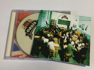 Oasis - The Masterplan Cd Album Signed Autographed By Liam Gallagher