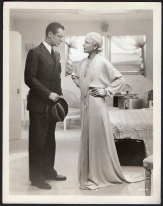 Robert Montgomery & Ann Harding Vintage Orig Photo Biography Of A Bachelor Girl
