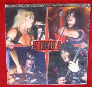 Motley Crue Authentic Rare Vintage 1984/85 Shout At The Devil Wall Calendar