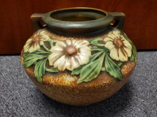 Vintage Roseville Dahlrose Vase 394 - 6