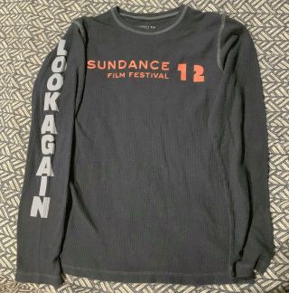 Official Sundance Film Festival 2012 Black Thermal Shirt Sz.  S Look Again Movies