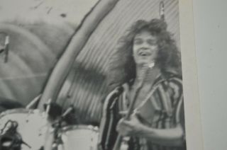 10x8 Vintage Van Halen Live Concert Black & White Photo Photograph RARE 2