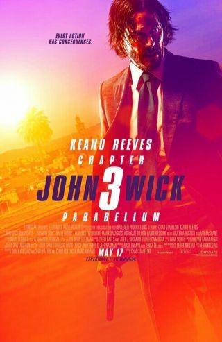 John Wick 3 Great 27x40 D/s Movie Poster Last One (lo2)
