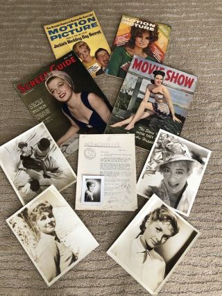 Vintage Signed Photo Of Betty Hutton And Other Items Debbie Reynolds