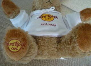 Hard Rock Cafe AYIA NAPA HRC CLASSIC Teddy Bear PLUSH with TAG 3