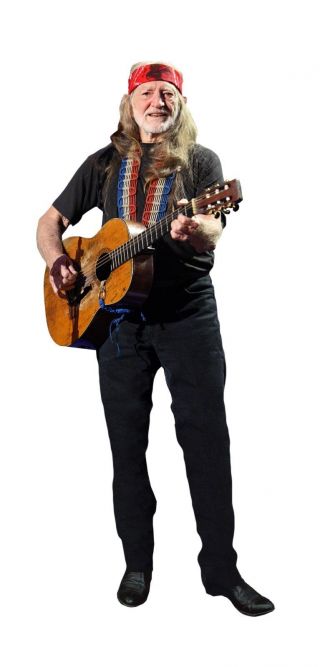 Willie Nelson Country Singer Lifesize Cardboard Standup Standee Cutout Poster