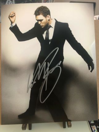 Michael Buble Signed Autograph 8x10 Photo Singer Tour Rare Havent Met You Yet