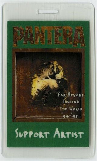 Pantera Authentic 1994 Concert Laminated Backstage Pass Far Beyond Driven Tour