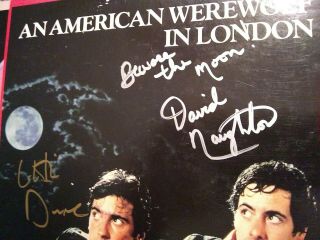 AMERICAN WEREWOLF IN LONDON SIGNED ALBUM BY DAVID NAUGHTON AND GRIFFIN DUNNE 3
