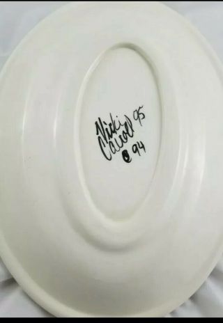 Vintage Vicki Carroll Splish Splash Pottery Plate 12 