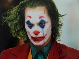 Joaquin Phoenix " Clown,  Joker " 8x10 Signed Photo Auto